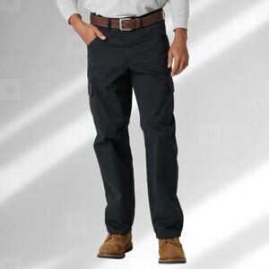 Men's Wrangler Workwear Cargo Pants Black Size 44W x 32L